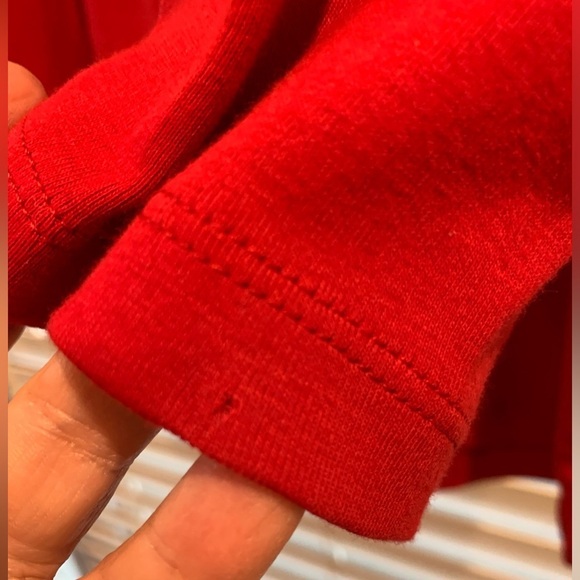 Chicos Razzle Red True Color 3/4 Sleeve Cotton Tee Size 16(Chicos 3) NWT - Picture 6 of 6